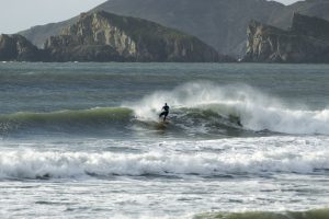 Surfing newgale