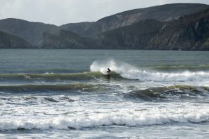 Surfing newgale