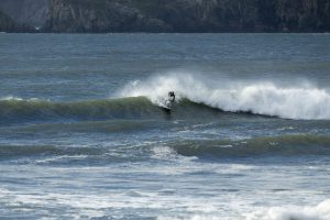 Surfing newgale