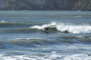 Surfing newgale