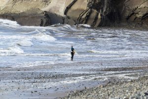 Surfing newgale